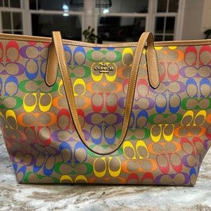 Coach Rainbow City Tote